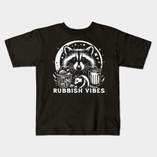 Rubbish Vibes Possum Raccoon Kids T-Shirt